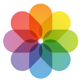 Foto's beheren iPhone, logo