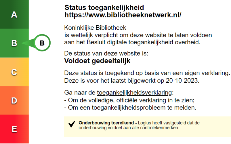 Status toegankelijkheidslabel van Bnetwerk. Volg de link voor de volledige toegankelijkheidsverklaring.